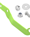 Deck Towing Arm Rear Lift Linkage Bracket Replacement Part For Lawn And Garden Tractors LX255 LX266 LX277 LX279 LX280 LX288 LX289 GT225 GT235 GT235E GT245 GX255 M153358 M138849 Beefed Up Heavy Duty Construction For Secure Deck Attachment, green steel bracket with bolt and washers
