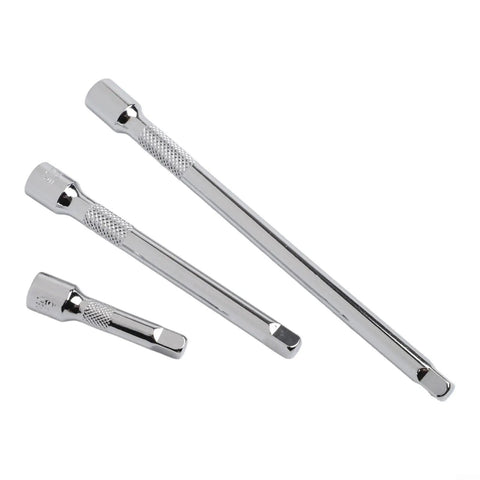 Pro Grade Chrome Vanadium Socket Extension Set With One Quarter Inch, Three Eighths Inch And One Half Inch Wobble Extensions
