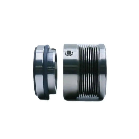 Heavy Duty Metal Corrugated Pipe Mechanical End Face Seal DTBM 40A showing a metallic build with grooves for tight sealing in industrial applications.