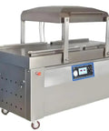 Pro Grade Vacuum Sealer Machine With 35cm Sealing Width, stainless steel, tabletop design for food preservation.
