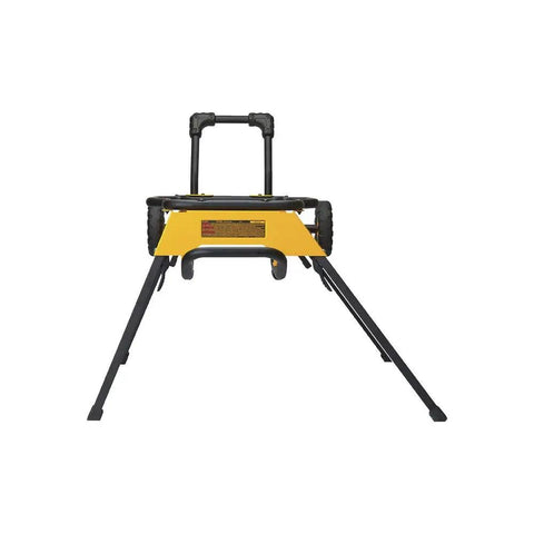 Front view of Rolling Table Saw Stand With Durable Steel Construction, Lightweight Yet Sturdy, Easy Setup And Break Down