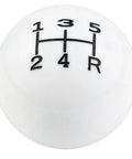 Dope Ball Shift Knob 5 Speed Round Gear Stick Shifter Knob For Most Manual And Automatic Cars White Finish Ergonomic Grip Smooth Shifting