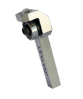 Front view of Entry Series Roller Burnishing Tool for Lathe Three Eighths Inch by Three Eighths Inch by Two Inch, compact and lightweight.