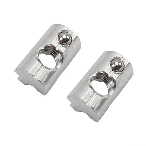 Kickass Aluminum Sliding Blocks with a Stainless Steel Spring Ball Swivel, M8 T-Nut, designed for solar panel rack installation.