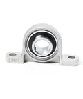 Solid Zinc Alloy Vertical Ball Bearing Pillow Block Mounted Support 8mm To 30mm Bore Fits Tools For Mechanics Needing Reliable Parts To Keep Systems Running Smooth And Secure When The Job Gets Tough In The Garage. front view