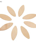 100 Piece Solid Wood Joining Biscuits Set For Woodworking Projects, arranged in a circular pattern, made of durable beech wood.