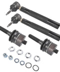 Front Inner And Outer Tie Rod Ends Kit For Chevy Silverado 1500 2500HD 3500HD 2001 To 2010 4WD Only heavy duty steering parts with nuts and washers.