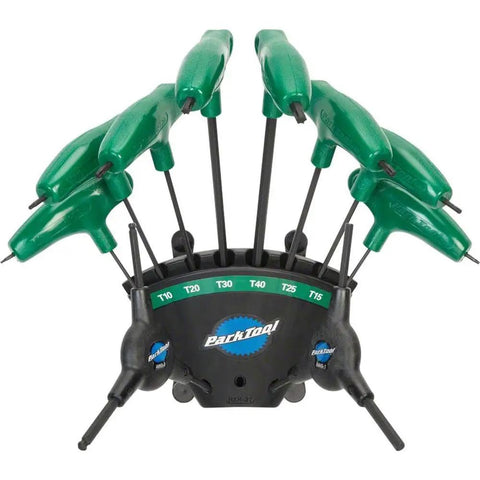 Pro Grade P-Handled Torx Driver Set With Holder, Heavy Duty All-In-One Torque Tool Kit, High-Torque Industrial Steel Wrenches, Includes T6 Through T40 (T6, T8, T10, T15, T20, T25, T30, T40) And HXH-2T Holder, Ergonomic Nylon Handles For Easy Grip And