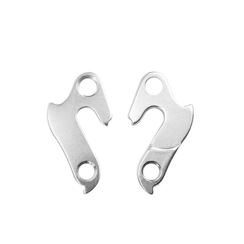 Derailleur Hanger 31 Compatible With Trek Marin KHS Scott Garneau Jamis Opus Norco Cube Replacement For Trek W266282 KHS 217 Marin 4 Scott 228841 Silver Alloy With Screws shown from above.