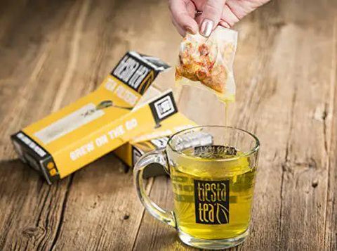 Using Disposable Loose Leaf Tea Filters For Easy Brewing, Unbleached Paper Sachets, Single Cup Infuser Bags For Hot Or Iced Tea
