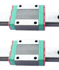 MGN9 100mm Linear Guide Rail Kit with 2 Rails and 2 MGN9C Block Bearings for 3D Printers and CNC Machines, front view
