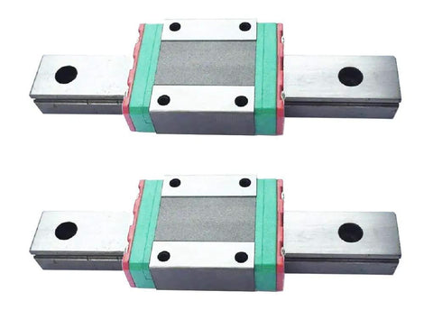 MGN9 100mm Linear Guide Rail Kit with 2 Rails and 2 MGN9C Block Bearings for 3D Printers and CNC Machines, front view