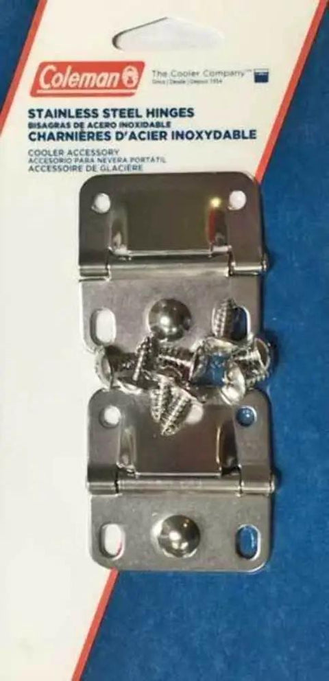 Stainless Steel Cooler Hinges Replacement Kit 2 Pack With 8 Mounting Screws To Fix Your Lid And Get Your Cooler Opening Easy Again Heavy Duty Hinge Set Built To Last