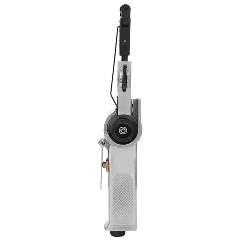 10mm Pneumatic Belt Sander With High Speed 16000 RPM Air Grinding Polisher Tool side view showing compact design and air-powered mechanism.