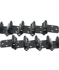 Heavy Duty Self Closing Cabinet Hinges, 10 Pack, Overlay Flush Door Hinges, Cold Rolled Steel With Polished Chrome Finish