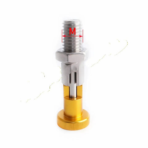 Heavy Hitter M6 M8 M10 Self Locking Spring Plunger with premium aluminum knurled knob for CNC jigs and fixtures.
