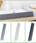 Silicone Sink Splash Guard Baffle Flaps Splashproof Shield For Kitchen Sink White Countertop Heightening Protector Easy Install Keeps Water Mess Away Durable Home Kitchen Accessory