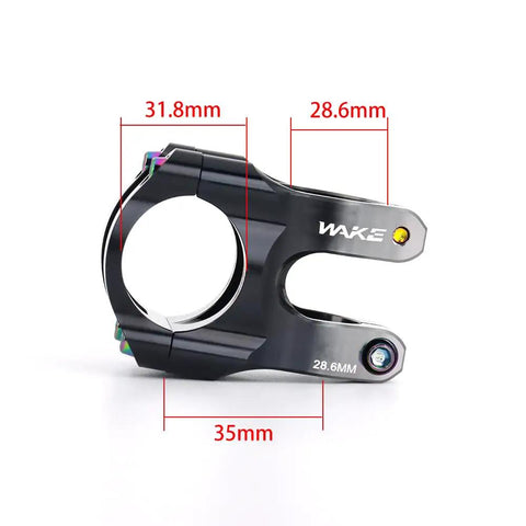 Lightweight 35mm 0 Degree MTB Short Stem With 31.8mm Clamp One And One Eighth Inch Steerer Ultra Light 125g Handlebar Riser