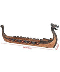 Incense Burner With Dragon Boat Motif Resin Meditation Decor For Home Garden Yoga Elegant Hand Carved Style