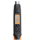 Rebar Head Digital Torque Wrench With 1/2 Inch Adapter Precision Bike Repair Tool 17 To 340Nm Range Featuring 3% Accuracy adjustable settings control panel.