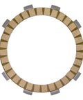230cc Friction Clutch Disc Plates For XT225 Fits 1986-2000 Direct Replacement For OEM 537-16321-00-00 And 36X-16321-00-00 Ideal For Street, Trail, And Dual Sport Riding. round clutch disc plate with tan friction segments and gray tabs