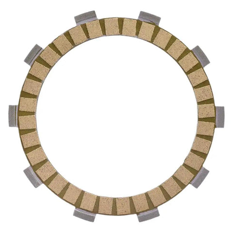 230cc Friction Clutch Disc Plates For XT225 Fits 1986-2000 Direct Replacement For OEM 537-16321-00-00 And 36X-16321-00-00 Ideal For Street, Trail, And Dual Sport Riding. round clutch disc plate with tan friction segments and gray tabs