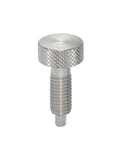 Heavy Duty Indexing Plungers And Locking Spring Screws Available In M6 M8 M10 M12 M16 Sizes Built Different For Zero Threading Hassles Sweet Rock Solid Grip Excellent For Machining - M6 steel plunger with knurled grip.