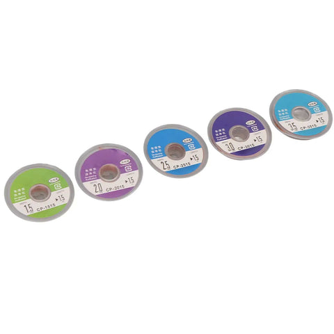 Solder Wick Set 5 Pcs 1.5m Each For Fast Heat Transfer Copper Wire Solder Removal, Flat Braid Design, Pro Grade Soldering