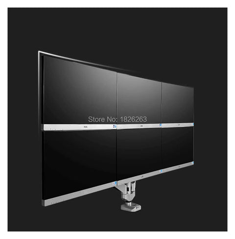 Full Motion Six Arm TV Mount Secures 10 To 24 Inch LCD LED Screens With Slick Gas Springs Built In USB Charging And Audio Jacks Fully Loaded Everyday Gear.