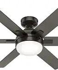 52-Inch Indoor Noble Bronze Ceiling Fan With LED Light Kit Remote Control Reversible WhisperWind Motor And SureSpeed Technology