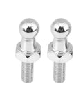 Two Beefy Ball Stud Bolt Kit, 10mm M6, zinc plated steel for gas struts and bonnet hardware, smooth threaded connectors.