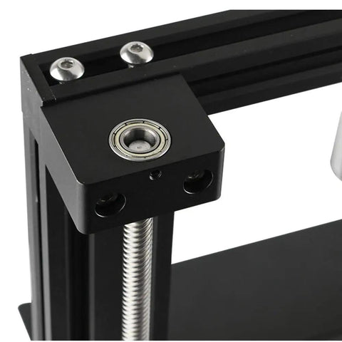 Close-up of Aluminum Z Axis Leadscrew Top Mount Upgrade for CR 10 CR 10S Ender 3 Ender 3 Pro and Ender 3 V2 3D Printers.