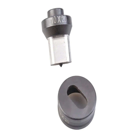 Heavy Duty Hydraulic Punching Die Mold Built To Last For Elliptical Holes With 8x20mm Oval Punch, heat treated alloy steel components.