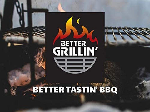 Grillin Stone Grill Cleaning Brick Block for BBQ Griddle and Racks logo with grilling flames in background.
