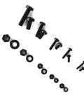 Nylon Screw Nut Washer Set M2 M2.5 M3 M4 M5 270 Piece Black Assortment Kit shown with various sizes of fasteners.