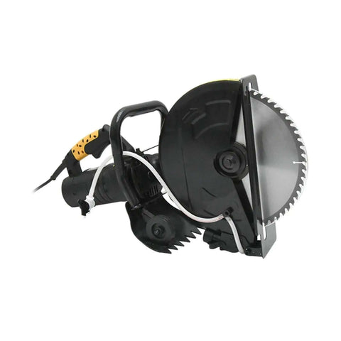 Heavy Duty Beefy Electric Circular Saw Angle Adjustable Portable Cutting Machine For Wood Metal Stone Tile Diy Pros Cuts Brick And Concrete Tile Like A Hot Knife Through Butter 6800W, black body, adjustable blade.