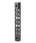 Kick Ass Aluminum Cheese Bar For Camera Monitor Rig Mount Standard Quarter Inch Screw Holes Lightweight Black Video Accessory showed from side angle.