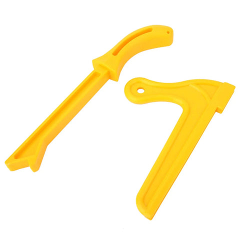 Table Saw Push Sticks Set Of Two Yellow Plastic 2 Inch Push Blocks For Woodworking Heavy Duty Safety Tools Pro Level Precision Clean Cuts For Your Busy Shop