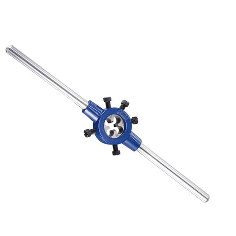 Round Die Stock Handle Wrench Set With 5/16-18 UNC Die And 25mm Die Holder For 16mm To 25mm OD Dies M7 To M8 Thread Die Adjustable Bolt Tool