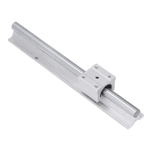 Two Piece 300mm Steel Linear Rail Guide With SBR16 Slide Block For CNC Parts Delivers Smooth Accurate Motion And Easy Installation For Precise Machining And Automation Gear, angled view