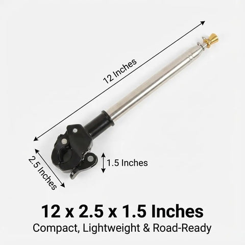 Sturdy Stainless Steel Flag Pole Mount For Motorcycles And Bicycles Adjustable Telescoping Flag Pole Bracket Universal
