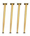 Premium Conical Adjustable Table Legs For Desks Dining Tables Rock Solid Support Rust Proof Finish gold tapered design