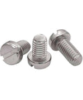 Badass M2 Slotted Cheese Head Screw Caps With Rust Resistant Stainless Body 20mm Length For Garage Tinkers And Pro Crews 304 Steel Fastener Collection 2000 Piece Bulk Pack Tight Grip, three caps displayed.