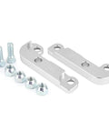 2 Piece Aluminum Drift Adapter Kit For E46 That Boosts Turn Angle By Twenty Five Percent With Mounting Hardware Included