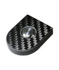 Tighten Up Your Setup With Badass Anti Theft Seat Screws Featuring A Cool Carbon Fiber Look And Heavy Duty Stainless Steel Body Fits 1 4 X 20 Threads Like A Glove Includes A Quick Grab Hex Tool For Smooth Take Off On Touring Bikes - close-up view of carbon fiber anti-theft seat screw.