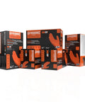 GLOVEWORKS orange nitrile disposable gloves, 8 mil heavy duty with raised diamond grip, XL, five boxes of 100