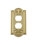 Meadows Greek Revival Light Switch Cover Plate And Wall Outlet Cover, Elegant Decorative Border With Curved Edges, Premium Finish