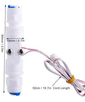 Water Flow Sensor Switch And Liquid Flowmeter G1/4 Inline Durable PE Water Sensor With Stable Performance Long Life Eco Friendly Construction For Accurate Water Positioning shown with measurements