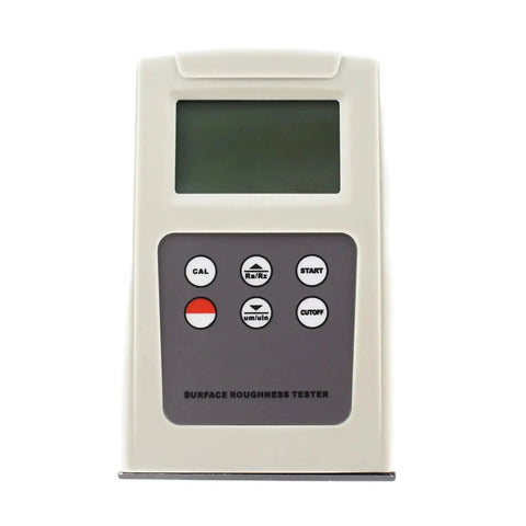 Pro Grade Kickass No Sweat Operation And Rapid Results Digital Surface Roughness Tester Gauge Meter For Metal Plastic And Wood Finish Evaluation With Seamless Profile Analysis, handheld display with buttons.
