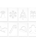 Rad Eight Piece Router Template Stencil Kit For Wood Crafting And Fabric Decor Precision Cut Acrylic Stencils with holiday designs.